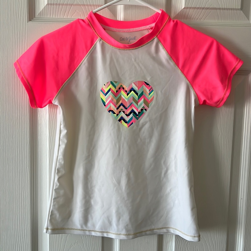 Cat & Jack girls swim shirt